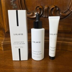 Lolavie Lightweight Hair Oil, 1.5oz & Intensive Repair Treatment, .75oz--NIB
